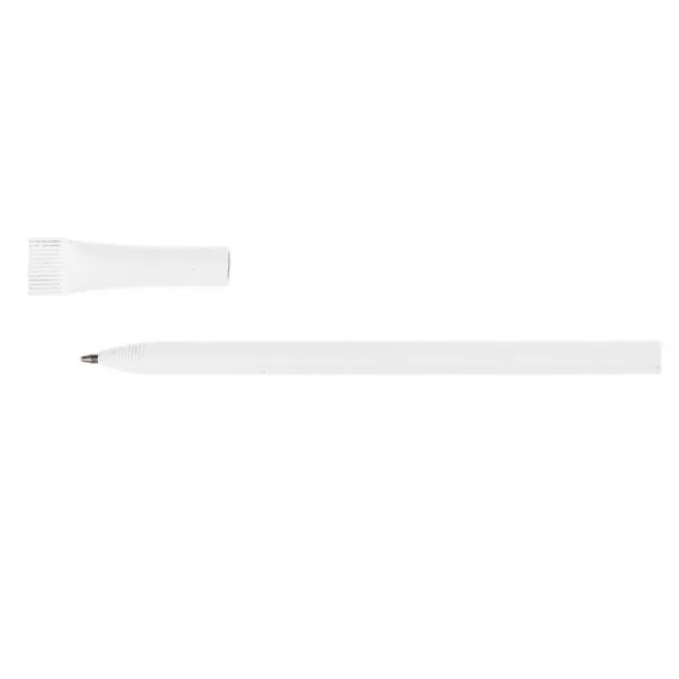  Ball pen made of rolled paper with cap Bijela