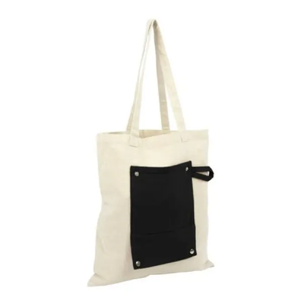 Arlo Cotton foldable shopping bag Crna