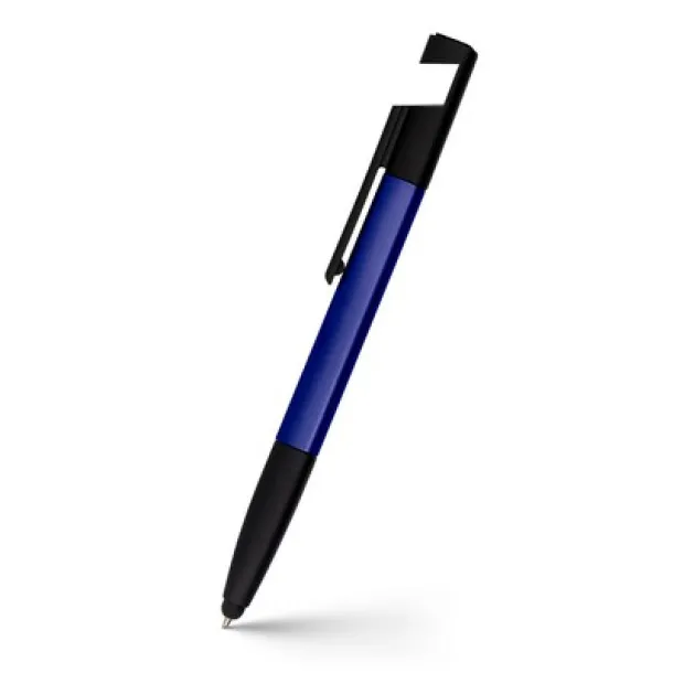  Multifunctional tool, ball pen, screen cleaner, ruler, phone stand, touch pen, screwdrivers Mornarski plava