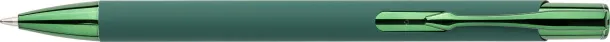  Recycled aluminium rubberized ballpen Anisa green