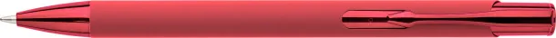 Recycled aluminium rubberized ballpen Anisa red