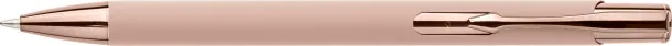  Recycled aluminium rubberized ballpen Anisa rose gold