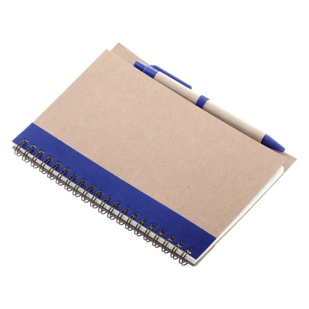  Notebook approx. A5 with ball pen Mornarski plava