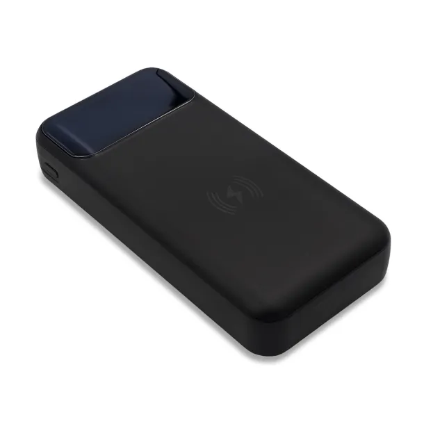 SUPREMI Prijenosna baterija s bežičnim punjačem, 20 000 mAh Crna