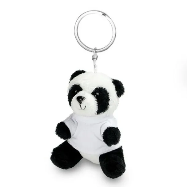 Bea Plush panda, keyring Crna Bijela