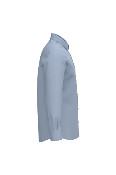  Muška košulja dugih rukava bez džepova - Kariban Oxford Blue