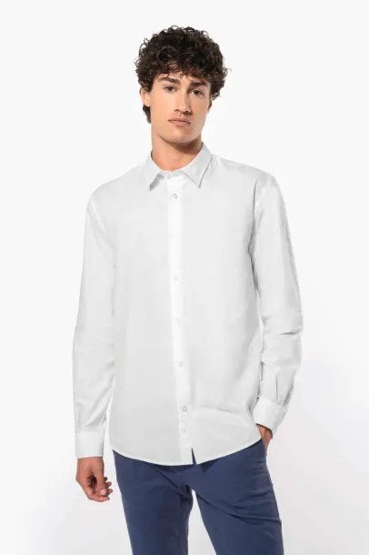  MEN LONG-SLEEVED EASY CARE SHIRT WITHOUT POCKET - Kariban White