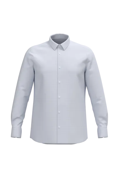  MEN LONG-SLEEVED EASY CARE SHIRT WITHOUT POCKET - Kariban White