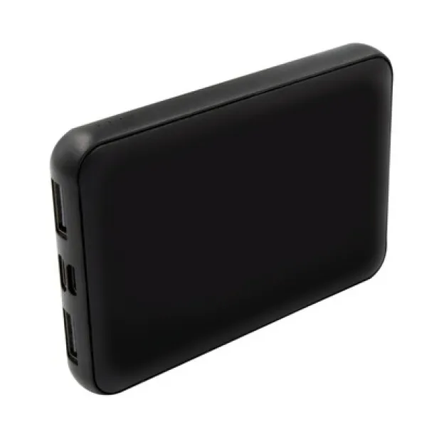  RPET prijenosna baterija 5000 mAh Crna