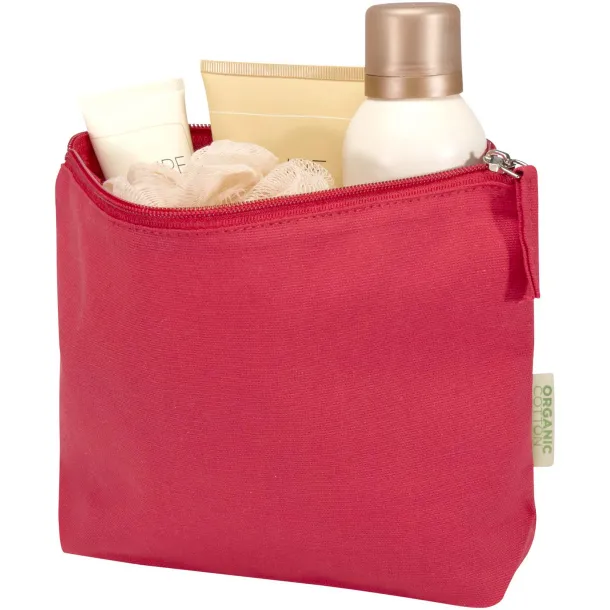 Odisha 180 g/m² OCS organic toiletry bag 1L Red