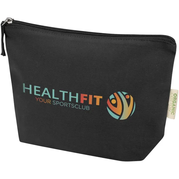 Odisha 180 g/m² OCS organic toiletry bag 1L Solid black