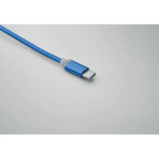 BLUE 4 in 1 charging cable type C Royal blue
