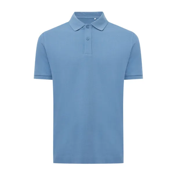  Iqoniq Yosemite unisex polo kratka majica od recikliranog pique pamuka, 220 g/m² - iqoniq Moon blue