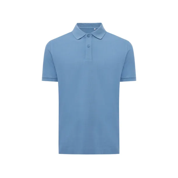 Iqoniq Yosemite unisex polo kratka majica od recikliranog pique pamuka, 220 g/m² - iqoniq Moon blue