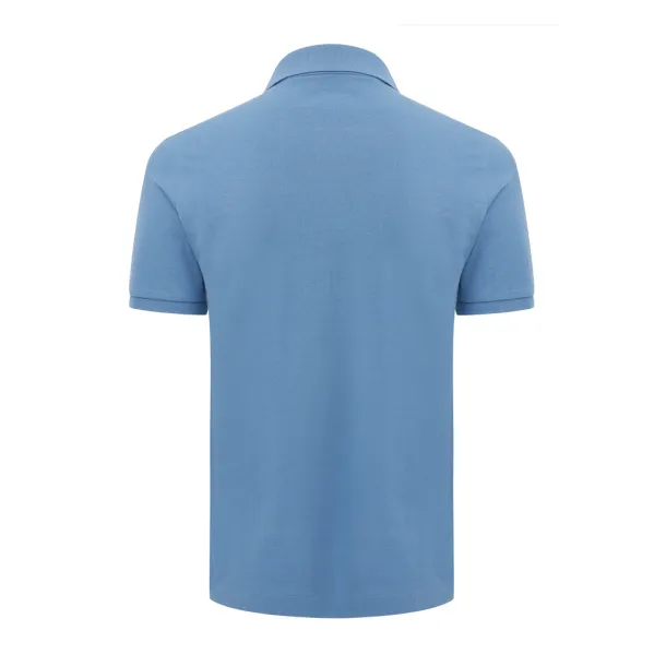  Iqoniq Yosemite unisex polo kratka majica od recikliranog pique pamuka, 220 g/m² - iqoniq Moon blue