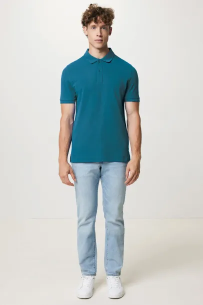  Iqoniq Yosemite unisex polo kratka majica od recikliranog pique pamuka, 220 g/m² - iqoniq dark teal