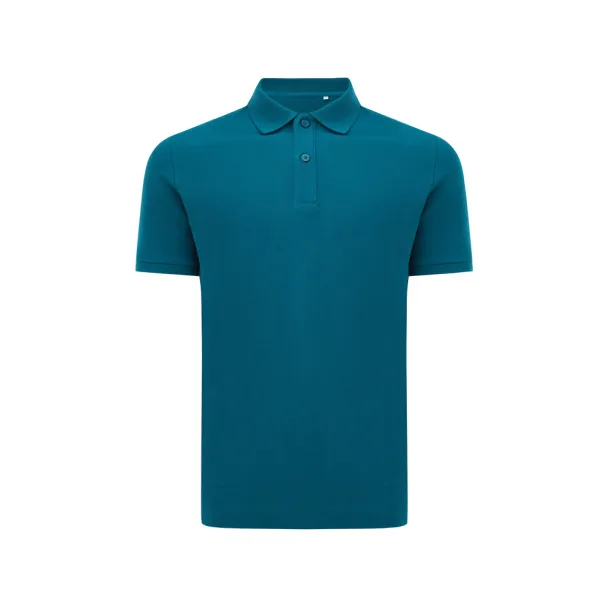  Iqoniq Yosemite unisex polo kratka majica od recikliranog pique pamuka - iqoniq dark teal 