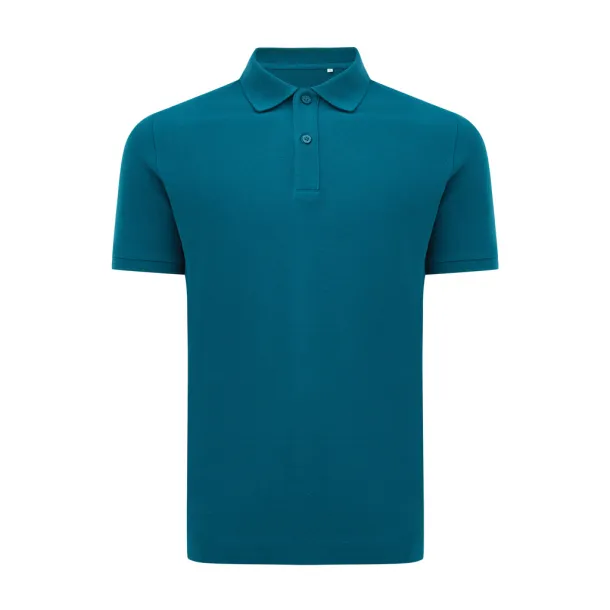  Iqoniq Yosemite recycled cotton pique polo - iqoniq dark teal 