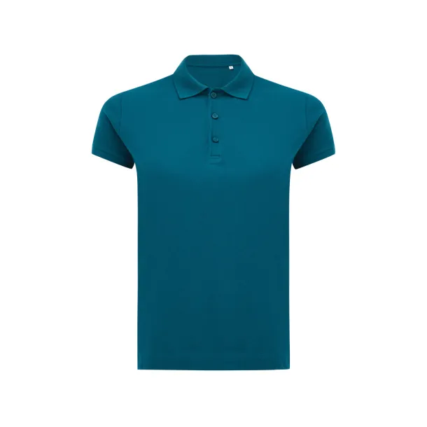 Iqoniq Yosemite women recycled cotton pique polo - iqoniq dark teal