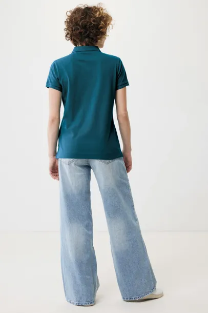 Iqoniq Yosemite women recycled cotton pique polo - iqoniq dark teal