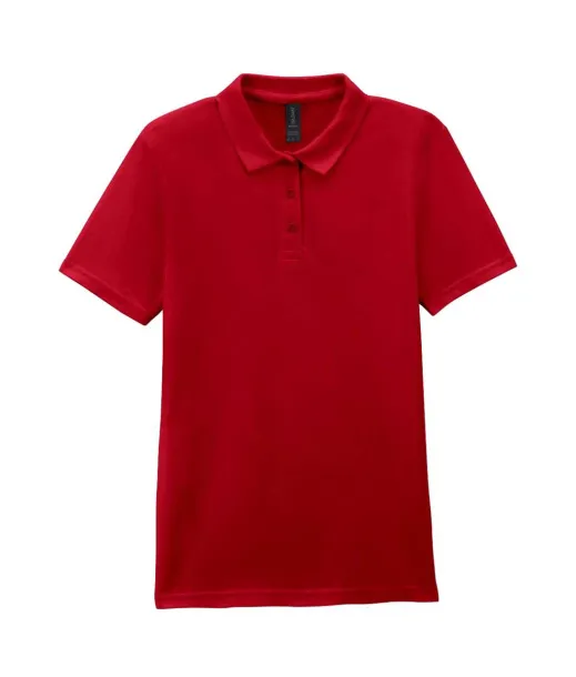  SOFTSTYLE® LADIES' DOUBLE PIQUÉ POLO - Gildan Cherry Red