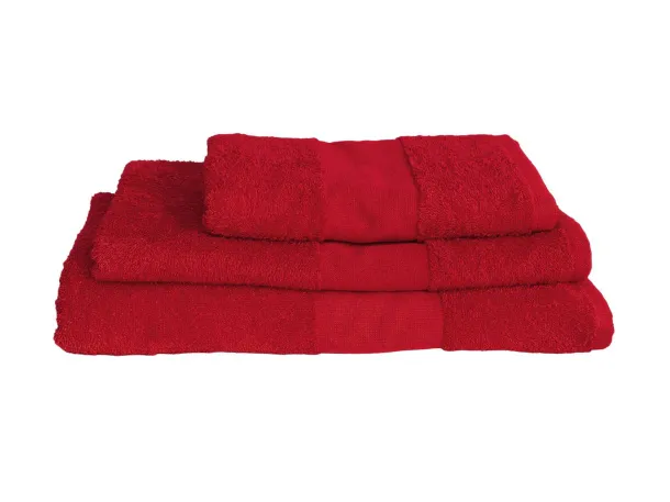 OLIMA BASIC TOWEL - Olima Dark Red