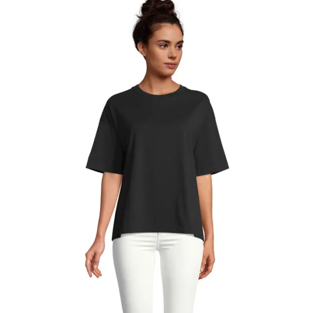 BOXY WOMEN WOMEN OVERSIZE T-SHIRT deep black