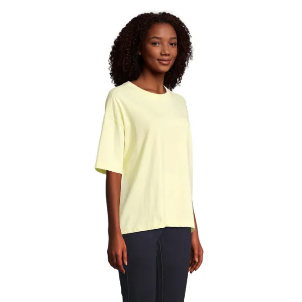 BOXY WOMEN WOMEN OVERSIZE T-SHIRT light yellow