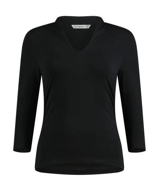  Regular Fit Mandarin Collar Top 3/4 Sleeve - Kustom Kit