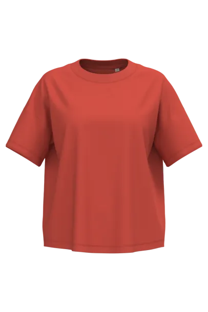  Ženska oversize eko majica kratkih rukava - Native Spirit Paprika