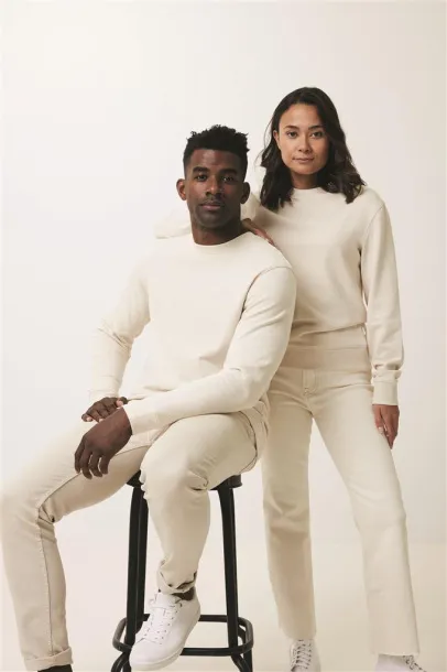  Iqoniq Denali recycled cotton crew neck undyed, natural raw - iqoniq natural raw 