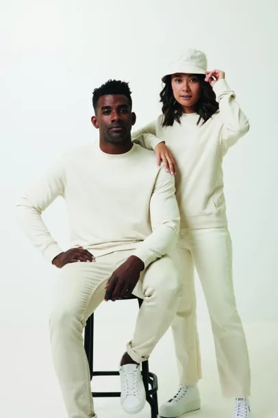  Iqoniq Denali recycled cotton crew neck undyed, natural raw - iqoniq natural raw 