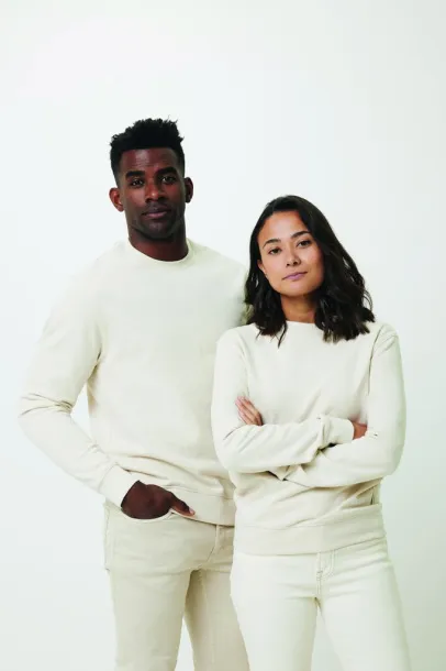  Iqoniq Denali recycled cotton crew neck undyed, natural raw - iqoniq natural raw 