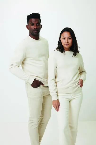  Iqoniq Denali recycled cotton crew neck undyed, natural raw - iqoniq natural raw 