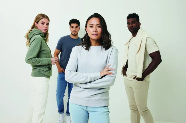  Iqoniq Denali recycled cotton crew neck undyed, natural raw - iqoniq natural raw 