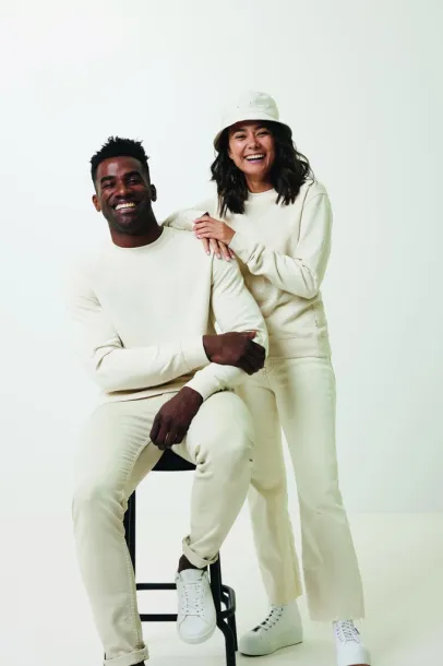  Iqoniq Denali recycled cotton crew neck undyed, natural raw - iqoniq natural raw 