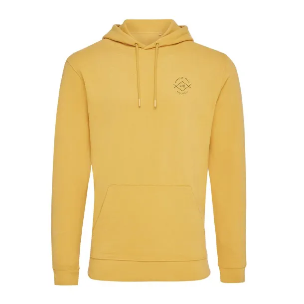  Iqoniq Jasper unisex hoodie od recikliranog pamuka, 340 g/m² - iqoniq Oker žuta