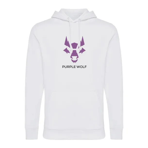  Iqoniq Jasper recycled cotton unisex hoodie - iqoniq recycled white