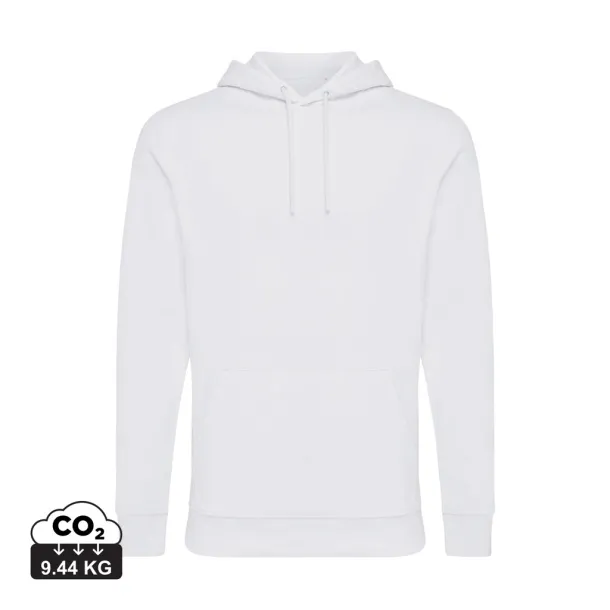 Iqoniq Jasper recycled cotton unisex hoodie - iqoniq recycled white