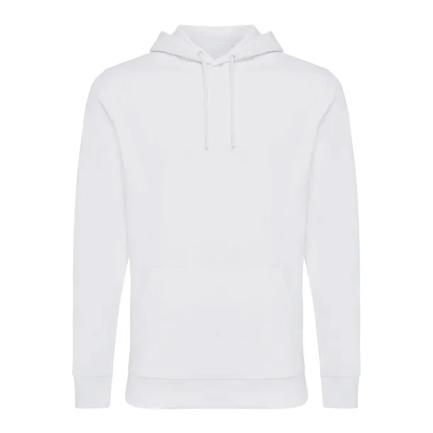  Iqoniq Jasper recycled cotton unisex hoodie - iqoniq recycled white