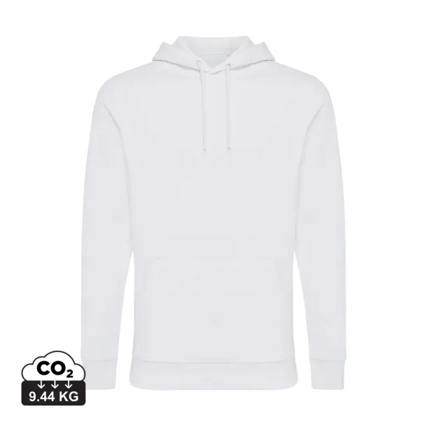  Iqoniq Jasper recycled cotton unisex hoodie - iqoniq recycled white