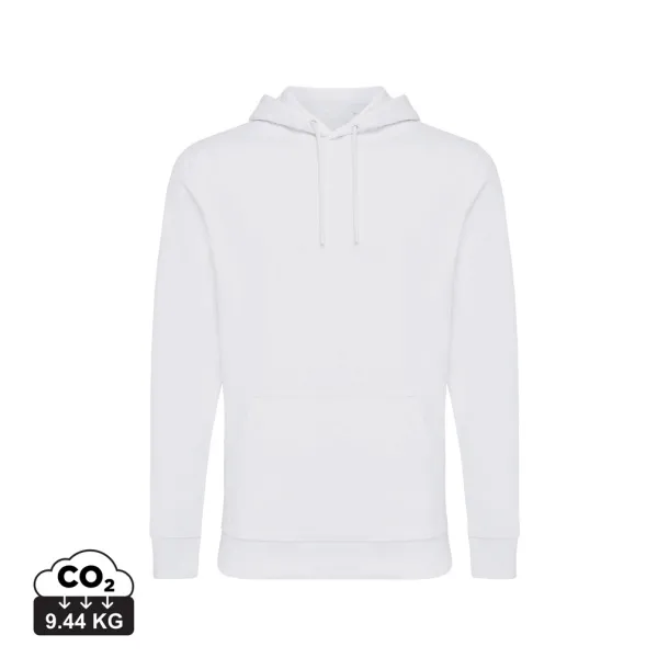 Iqoniq Jasper recycled cotton unisex hoodie - iqoniq recycled white