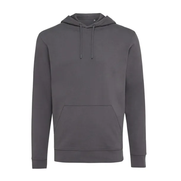  Iqoniq Jasper recycled cotton unisex hoodie - iqoniq anthracite