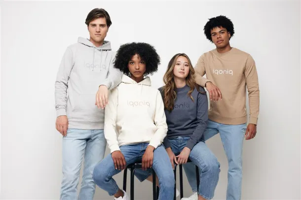  Iqoniq Torres unisex neobojeni hoodie od recikliranog pamuka, 340 g/m² - iqoniq natural raw 