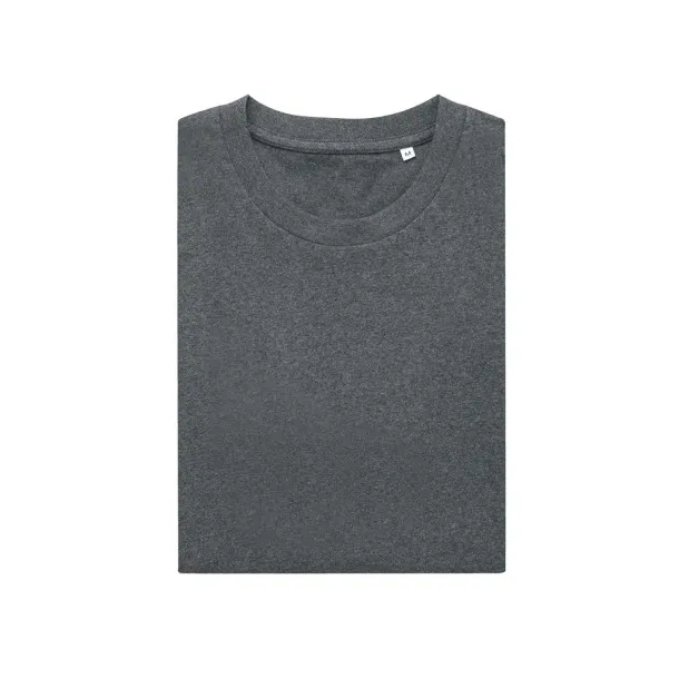  Iqoniq Manuel recycled cotton unisex t-shirt undyed, natural raw - iqoniq heather anthracite 
