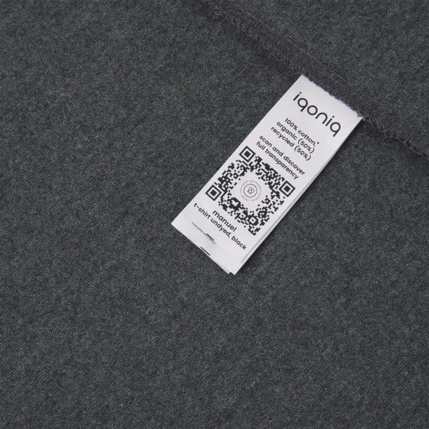  Iqoniq Manuel neobojena unisex kratka majica, 180 g/m² - iqoniq heather anthracite 