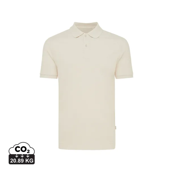  Iqoniq Yosemite unisex polo kratka majica od recikliranog pique pamuka, 220 g/m² - iqoniq natural raw