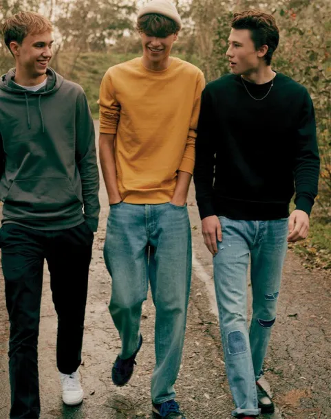  Iqoniq Zion recycled cotton crew neck - iqoniq Oker žuta