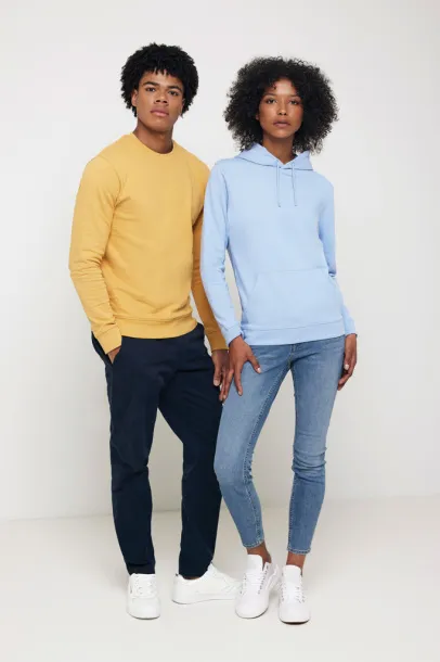  Iqoniq Zion unisex pulover od recikliranog pamuka, 340 g/m² - iqoniq Oker žuta
