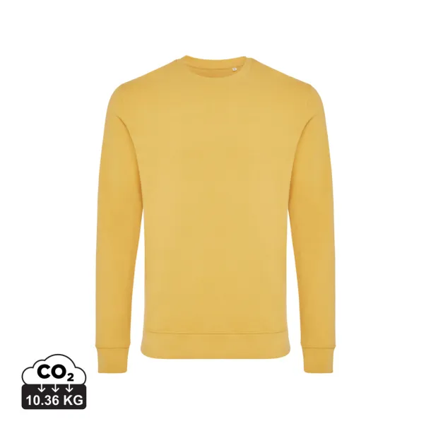 Iqoniq Zion unisex pulover od recikliranog pamuka, 340 g/m² - iqoniq Oker žuta